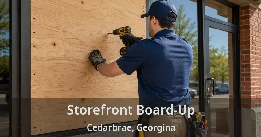 Storefront Board-Up Cedarbrae, Georgina - ON