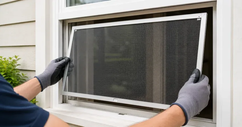 technician repairing a window sash and balance system in Sibbald Point, Georgina